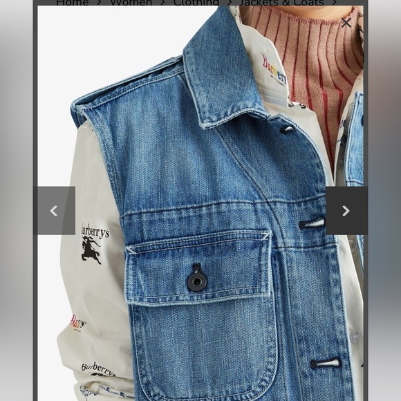 Burberry Japanese Denim Jacket Vest - Picture 7 of 11